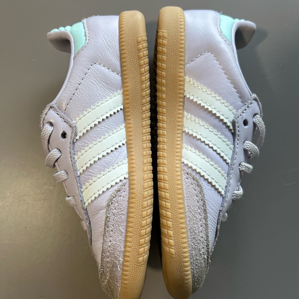 Adidas Gray and Green Retro-Inspired Sneakers